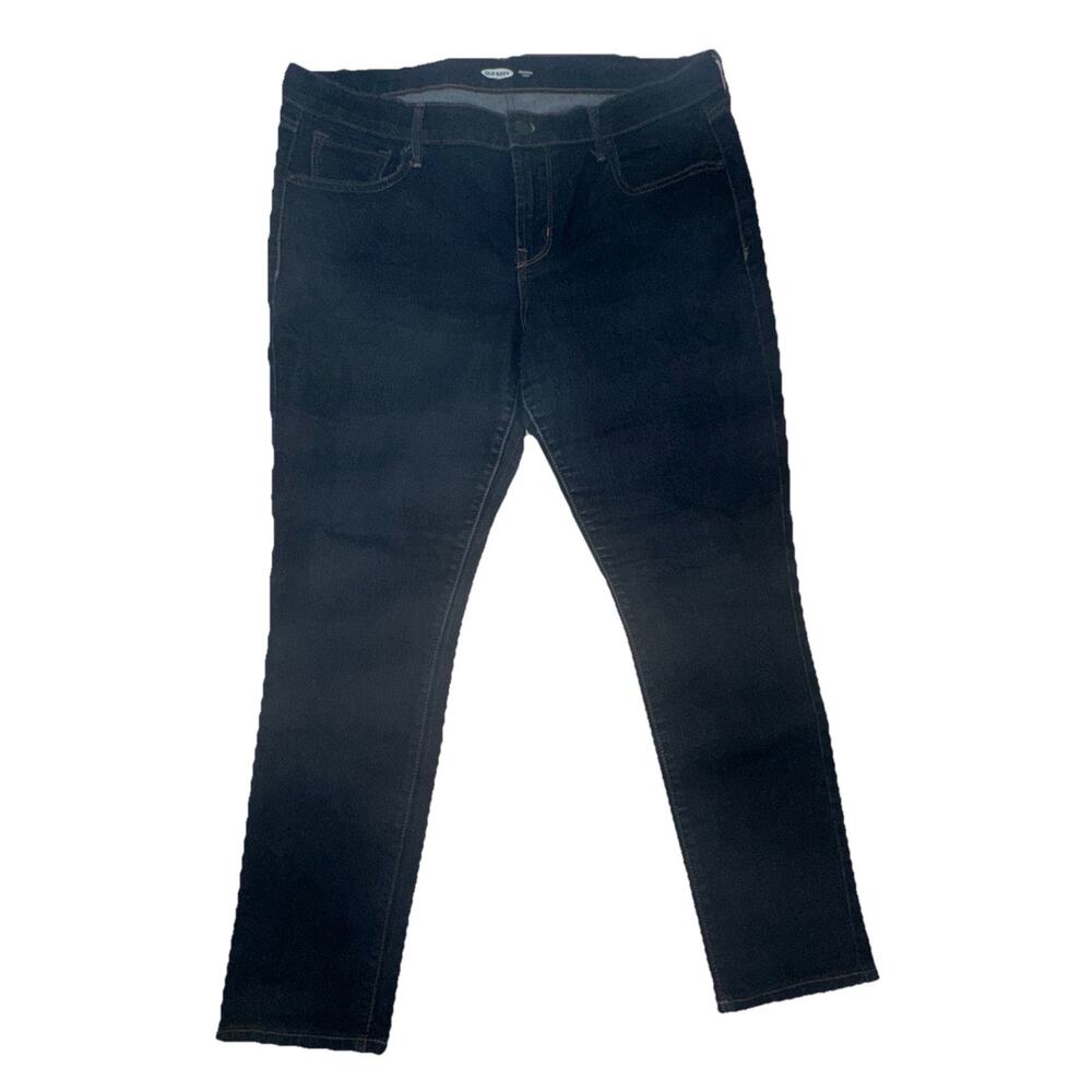 Old Navy Original Skinny Jeans Women’s 14 Short Dark Wash Stretch Mid Rise